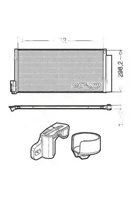 DCN13110 DENSO Condensatore, Climatizzatore