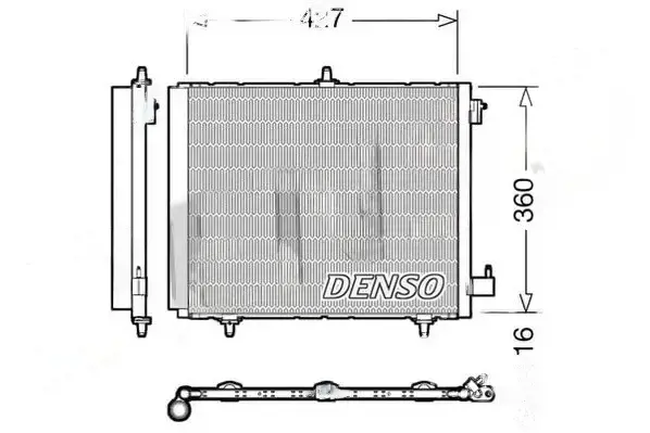 DCN21009 DENSO Condensatore, Climatizzatore