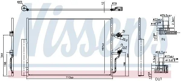 941263 NISSENS Condensatore, Climatizzatore