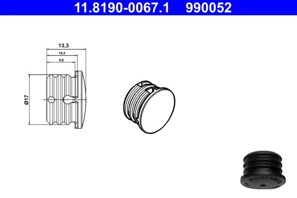 11.8190-0067.1 ATE Tappo tenuta/protezione