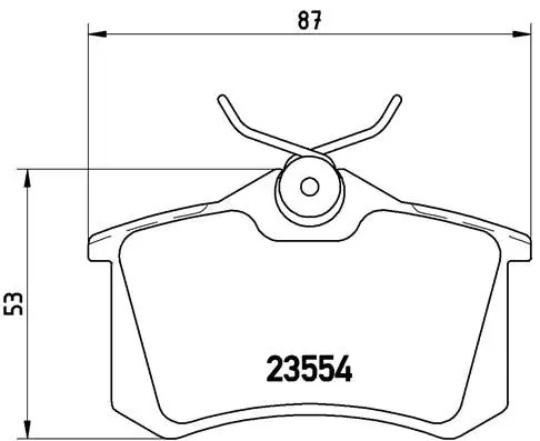 P 85 020 BREMBO Kit pastiglie freno, Freno a disco