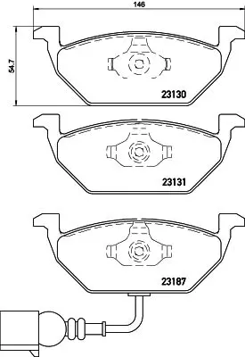 P 85 072 BREMBO Kit pastiglie freno, Freno a disco